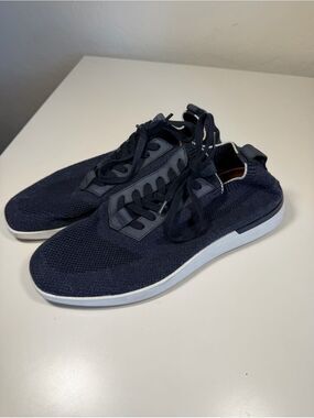 Wolf & Shepherd SwiftKnit Derby Sneakers Navy Blue Men's 10